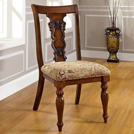 SEYMOUR SIDE CHAIR Dark Oak Finish